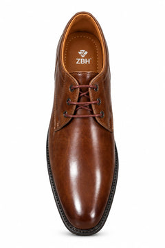 Men's Premium Brown Formal Lace-Up Shoes – Classic Dress & Office Wear