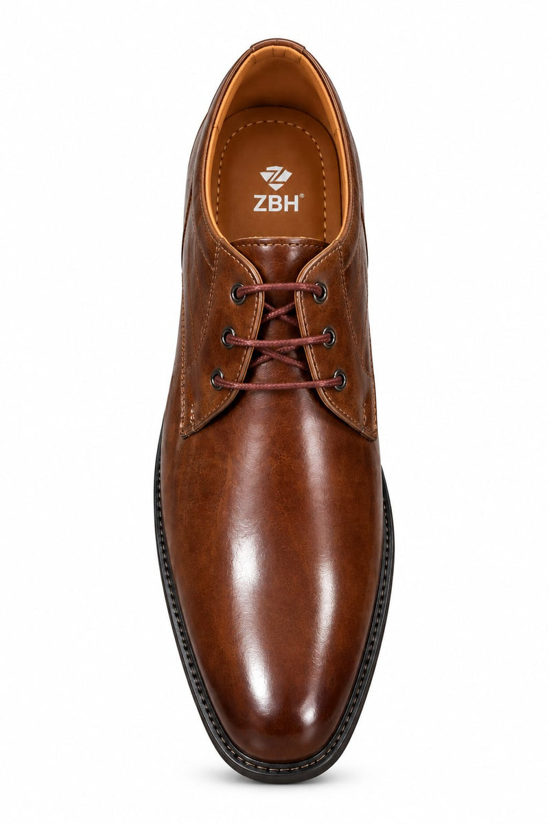 Men's Premium Brown Formal Lace-Up Shoes – Classic Dress & Office Wear