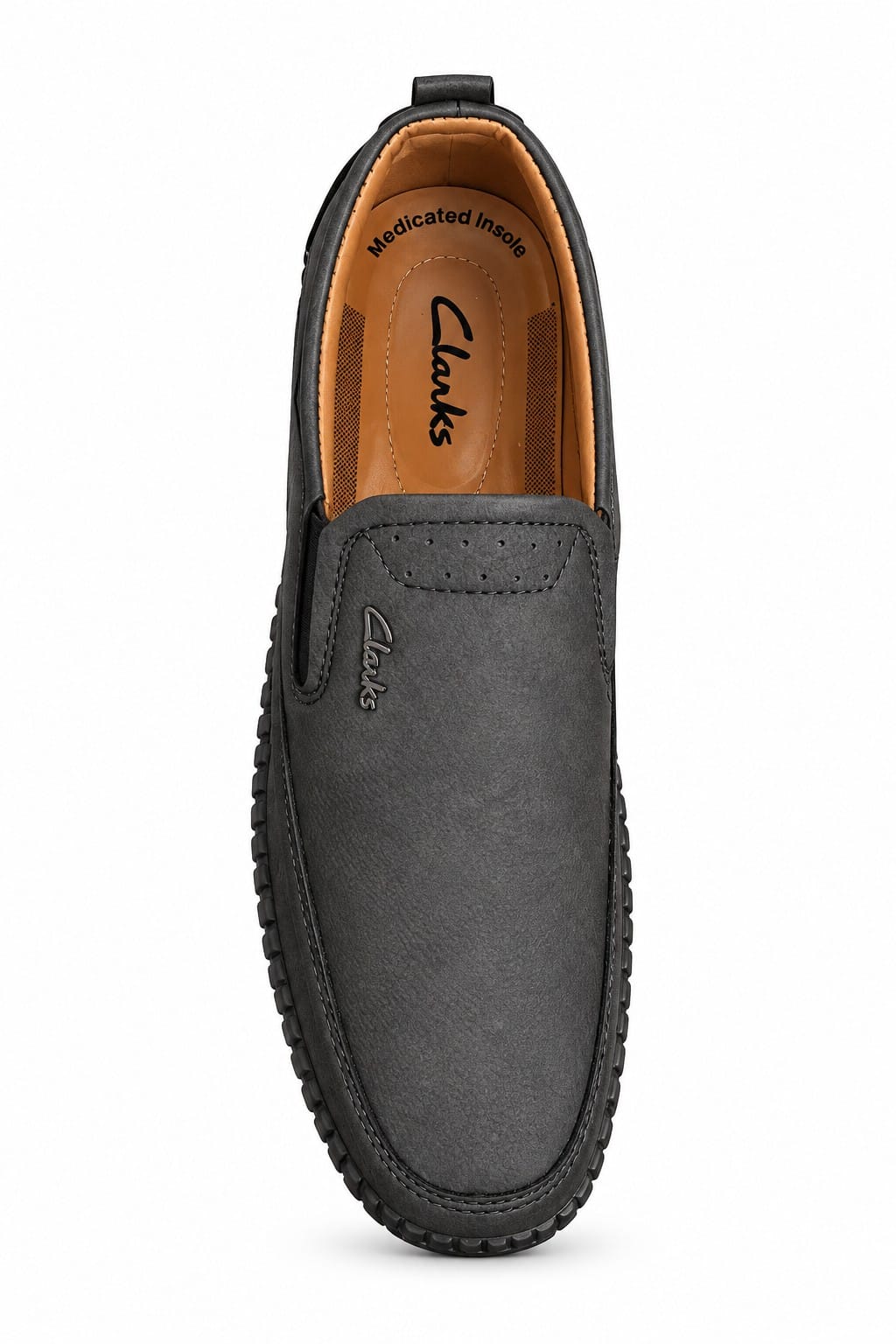 Men's Black Slip-On Loafers – Casual Comfort Shoes with Cushioned Insole, Lightweight Flexible Sole & Classic Design