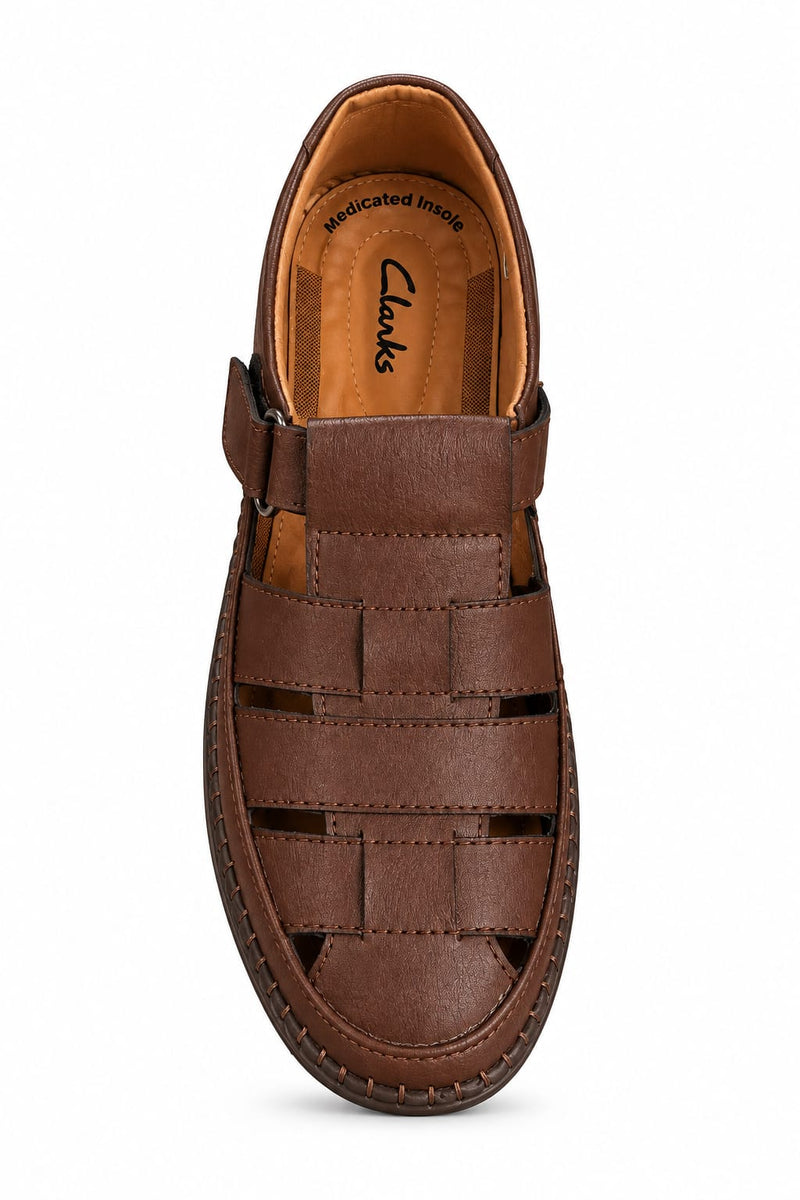 Men's Roman Brown Casual Loafers – Stylish Slip-On Shoes with Cushioned Insole, Comfortable Fit & Flexible Sole