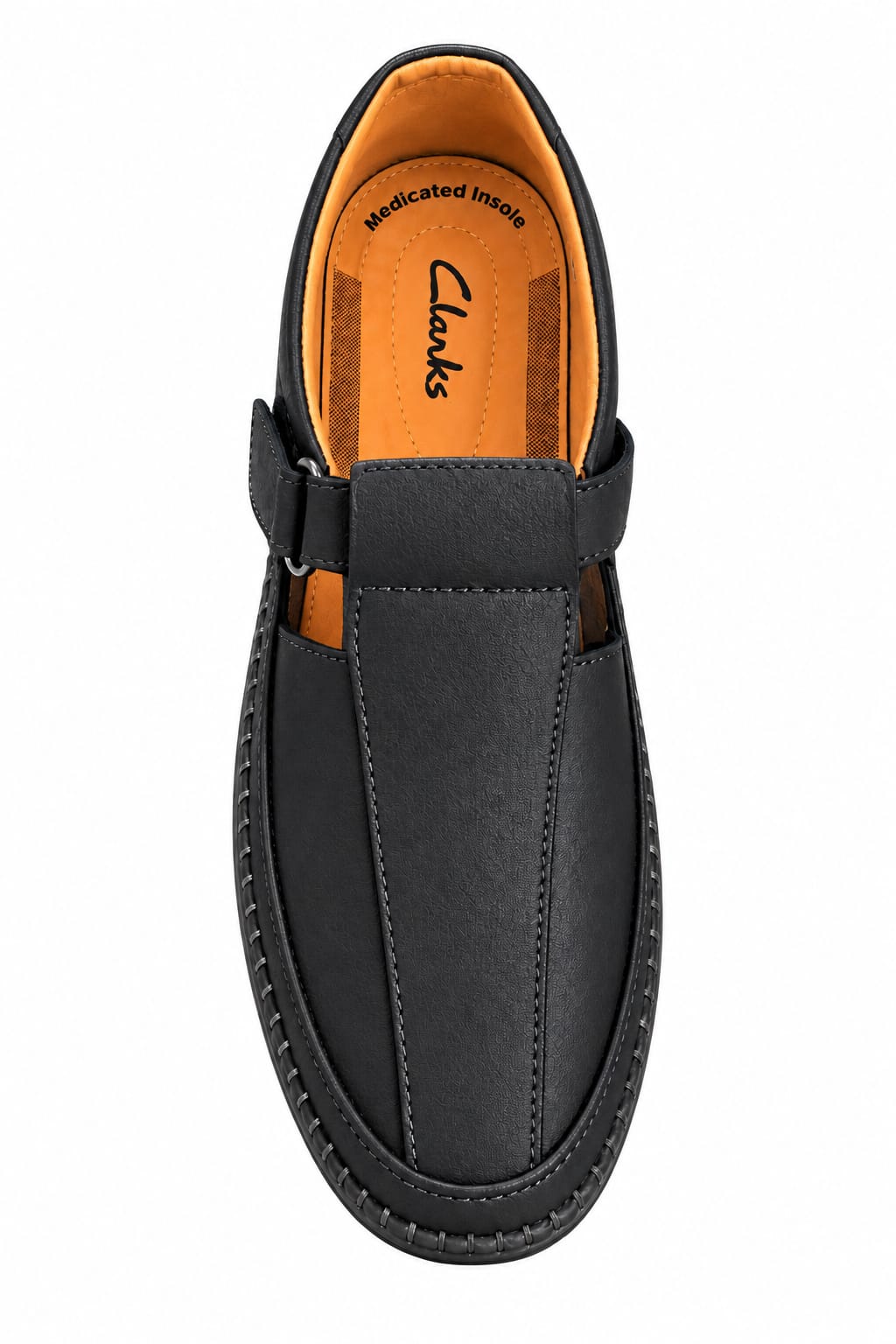 Men's Roman Black Casual Loafers – Stylish Slip-On Shoes with Cushioned Insole, Comfortable Fit & Flexible Sole
