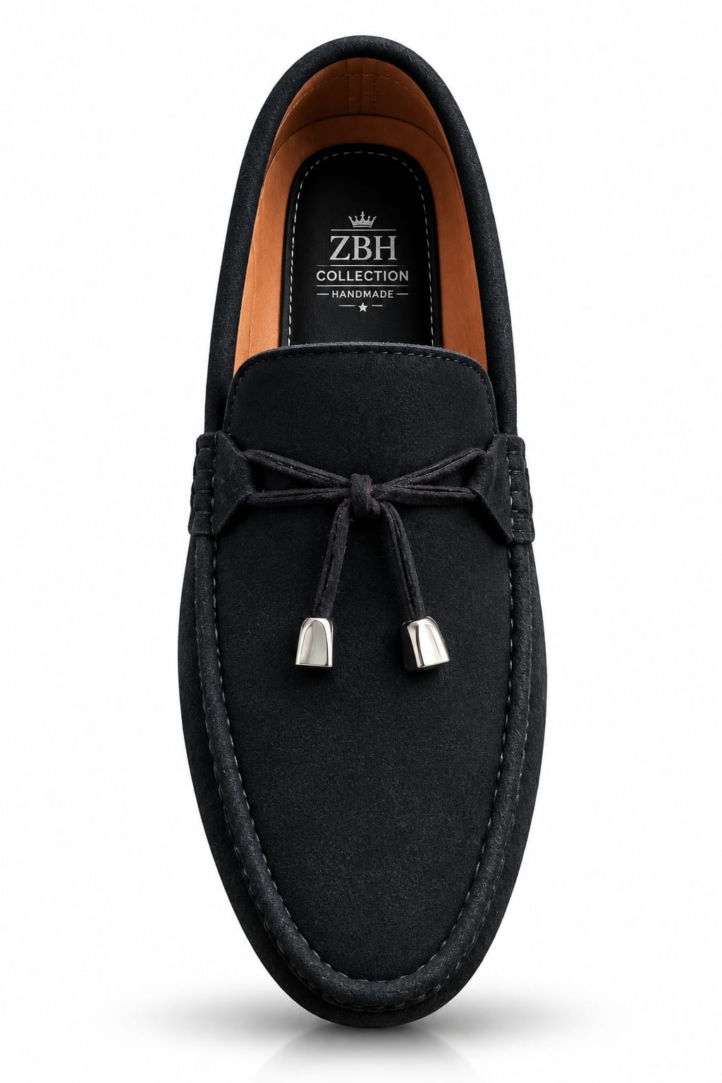 Men's Premium Casual Loafers with Bow Detail – Stylish Slip-On Shoes in Black & Mustard