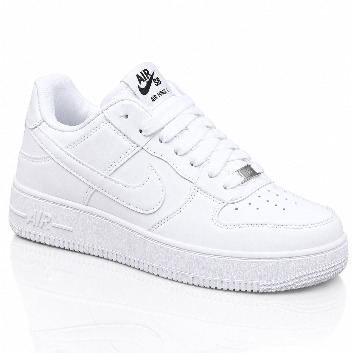 Premium White Men's Casual Sneakers