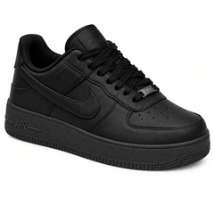 Men's All Black Air Force 1 Style Casual Sneakers – Premium Comfort Shoes