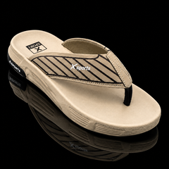 X Sports Men’s Casual Flip Flops & Comfortable Slippers – Stylish Beige Thong Sandals with Lightweight Soft Sole, Durable Everyday Footwear for Walking, Home & Outdoor Use