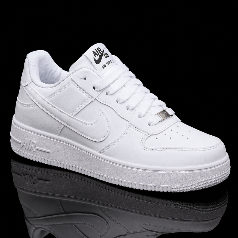 Premium White Men's Casual Sneakers
