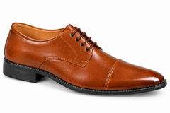 Men's Mustard Formal Lace-Up Dress Shoes – Classic Oxford Style Business & Office Footwear