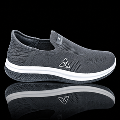 Men's Gray Slip-On Sports Shoes – Lightweight Casual Sneakers