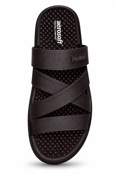 Original Aerosoft Cross Strap Comfort Chapal for Men – Premium Everyday Footwear