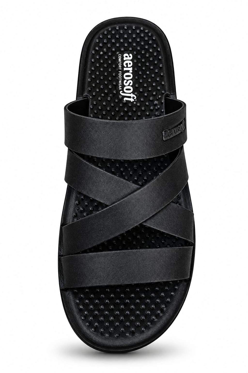 Original Aerosoft Cross Strap Comfort Chapal for Men – Premium Everyday Footwear