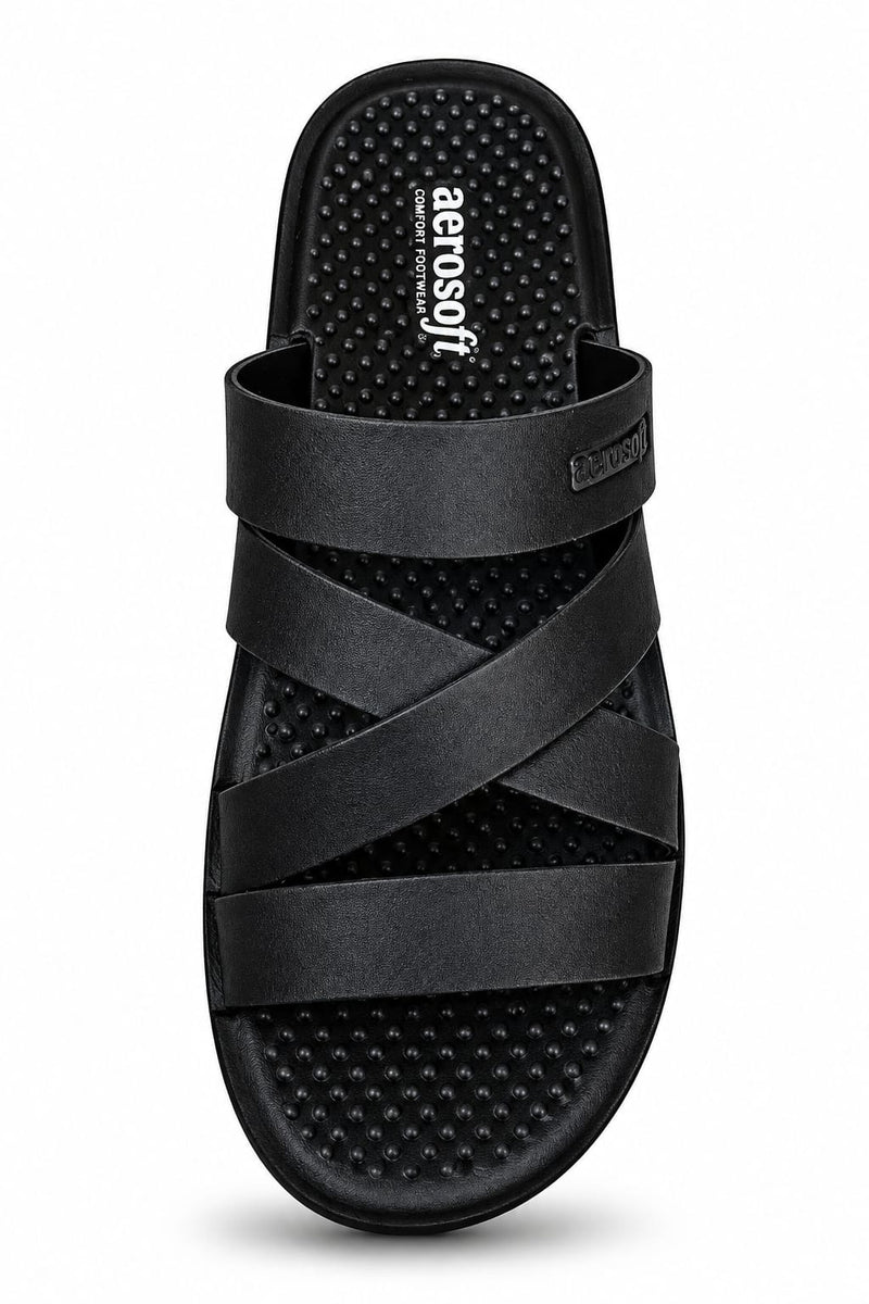 Original Aerosoft Cross Strap Comfort Chapal for Men – Premium Everyday Footwear