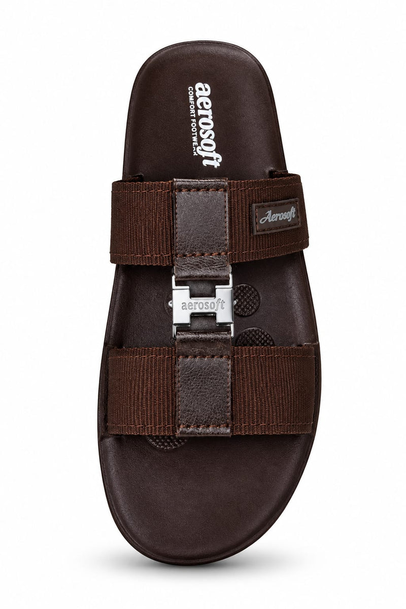 Aerosoft Original Comfort Footwear for Men – Made in Thailand | Black & Brown