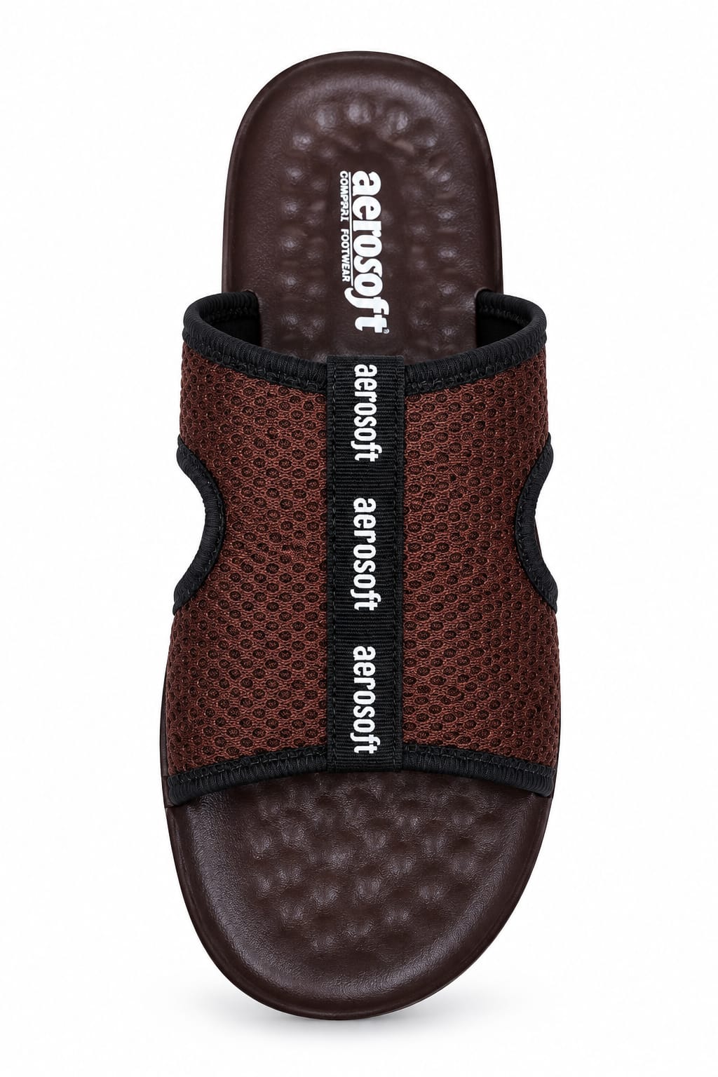 Original Aerosoft Men’s Softie Chapal – Black & Brown | Made in Thailand