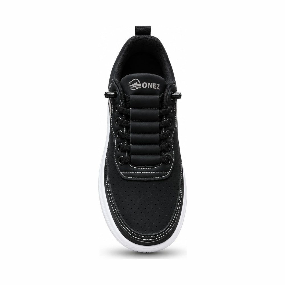 Black Cushioned Casual Sneaker - Zain Boot House