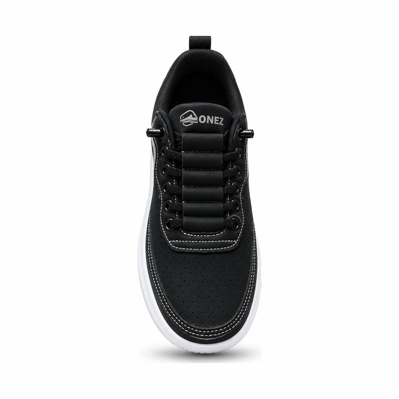 Black Cushioned Casual Sneaker - Zain Boot House