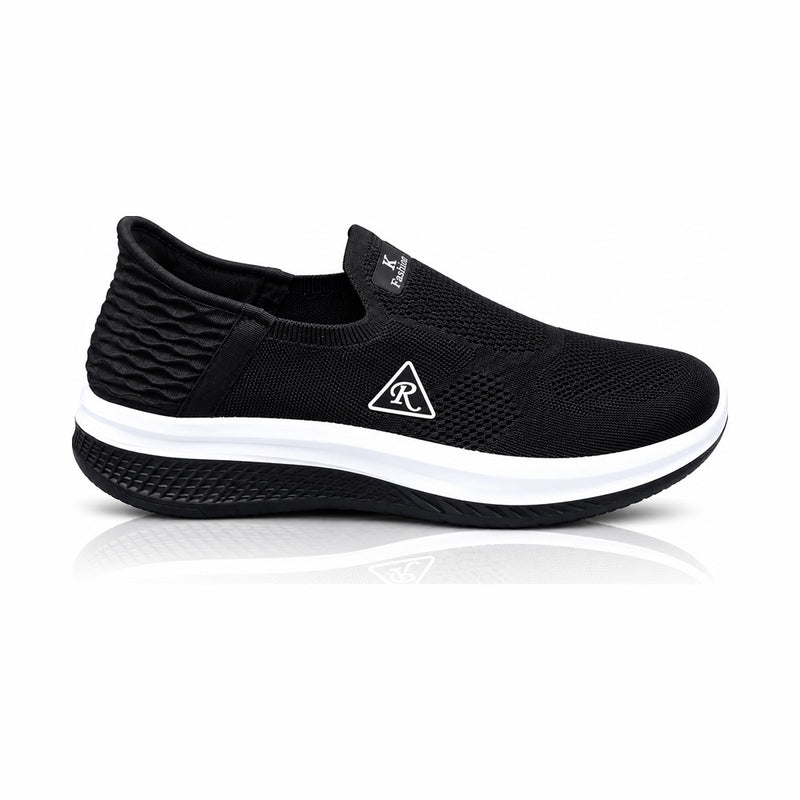 Black and White Slip-On Shoe - Zain Boot House